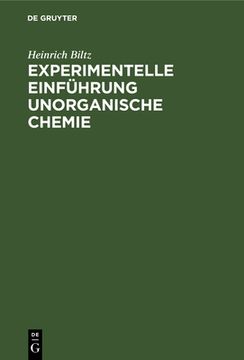portada Experimentelle Einfã Â¼Hrung Unorganische Chemie (German Edition) [Hardcover ] (en Alemán)