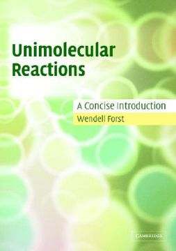 portada unimolecular reactions: a concise introduction (en Inglés)
