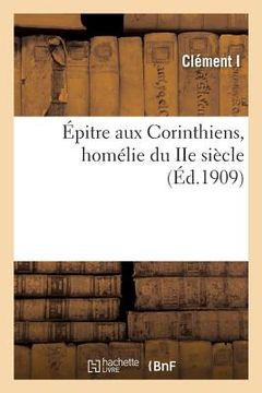 portada Épitre Aux Corinthiens, Homélie Du IIe Siècle