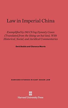 portada Law in Imperial China (Harvard Studies in East Asian Law) (en Inglés)