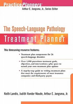 portada the speech-language pathology treatment planner (in English)