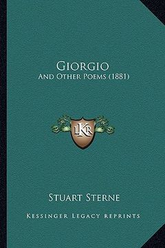 portada giorgio: and other poems (1881) (en Inglés)