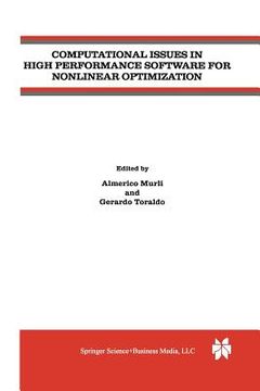 portada Computational Issues in High Performance Software for Nonlinear Optimization (in English)