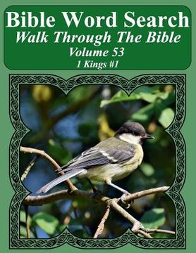 portada Bible Word Search Walk Through The Bible Volume 53: 1 Kings #1 Extra Large Print (en Inglés)