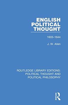 portada English Political Thought: 1603-1644 (en Inglés)