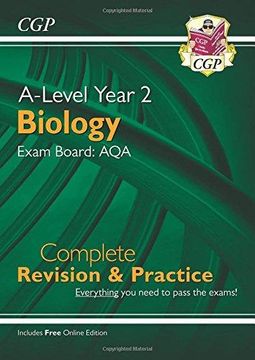 portada New A-Level Biology For 2018: Aqa Year 2 Complete Revision & (en Inglés)