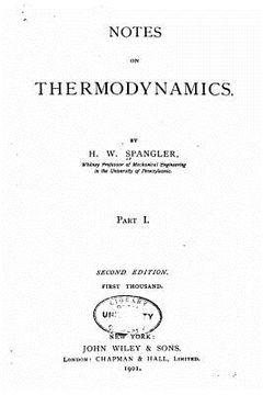 portada Notes on Thermodynamics (en Inglés)