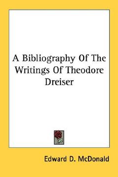 portada a bibliography of the writings of theodore dreiser (en Inglés)