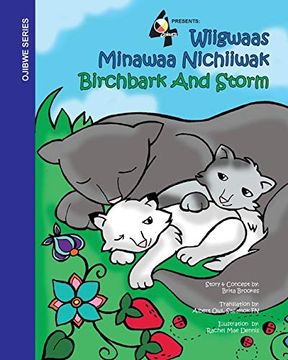 portada Birchbark and Storm: Wiigwaas Minwaa Nichiiwak (en Ojibwe, Ojibwa)
