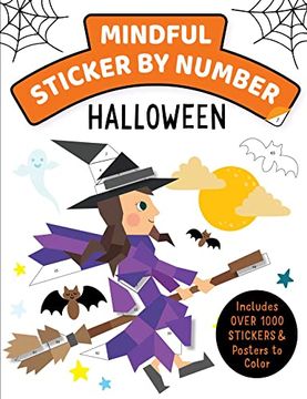 portada Mindful Sticker by Number: Halloween: (Sticker Books for Kids, Activity Books for Kids, Mindful Books for Kids) (in English)