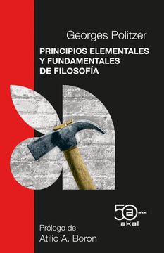 portada PRINCIPIOS ELEMENTALES Y FAUNDAMENTALES DE FILOSOFÍA (in Spanish)