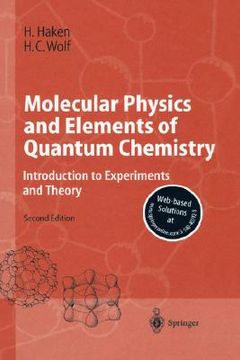 portada molecular physics and elements of quantum chemistry: introduction to experiments and theory (in English)