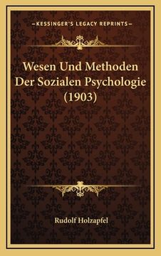 portada Wesen Und Methoden Der Sozialen Psychologie (1903) (en Alemán)