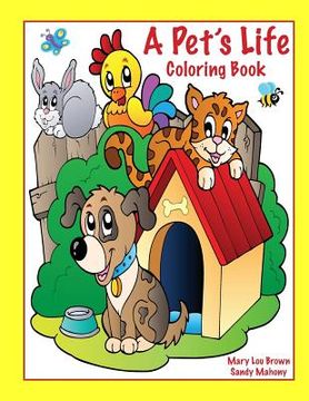 portada A Pet's Life Coloring Book (in English)