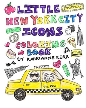 portada Little New York City Icons Coloring Book (en Inglés)