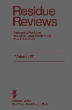 portada Residue Reviews: Volume 69 (Reviews of Environmental Contamination and Toxicology)