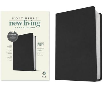 portada Nlt Giant Print Premium Value Bible, Filament-Enabled Edition (Leatherlike, Black)