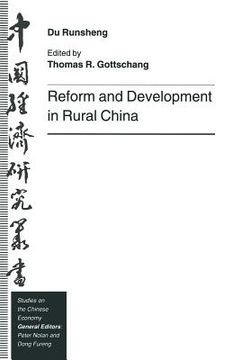 portada Reform and Development in Rural China (en Inglés)