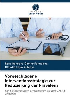 portada Vorgeschlagene Interventionsstrategie zur Reduzierung der Prävalenz (en Alemán)