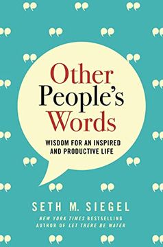 portada Other People'S Words: Wisdom for an Inspired and Productive Life (en Inglés)