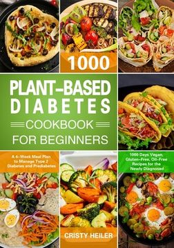 portada Plant-Based Diabetes Cookbook for Beginners (en Inglés)