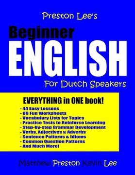 portada Preston Lee's Beginner English For Dutch Speakers (en Inglés)
