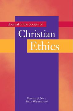 portada Journal of the Society of Christian Ethics: Fall/Winter 2016, Volume 36, No. 2 (in English)