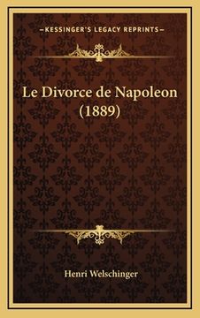 portada Le Divorce de Napoleon (1889) (in French)