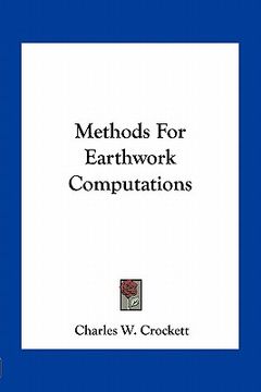 portada methods for earthwork computations (en Inglés)