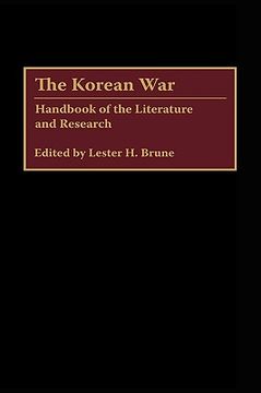 portada the korean war: handbook of the literature and research