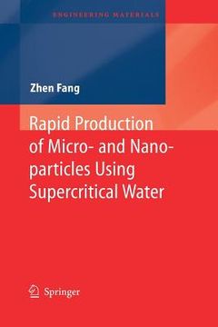 portada rapid production of micro- and nano-particles using supercritical water (en Inglés)
