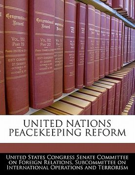portada united nations peacekeeping reform (en Inglés)