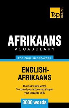portada Afrikaans vocabulary for English speakers - 3000 words (en Inglés)