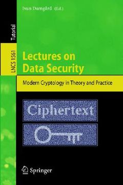 portada lectures on data security: modern cryptology in theory and practice