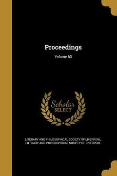 portada Proceedings; Volume 63 (in English)
