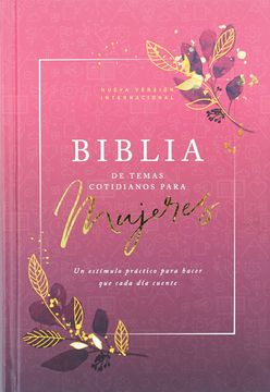 portada Biblia temas cotidianos para mujeres, Tapa dura, Rosa