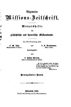 portada Allgemeine Missions-zeitschrift (German Edition)