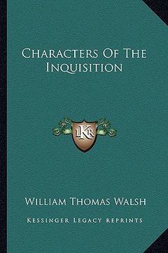 portada characters of the inquisition (en Inglés)