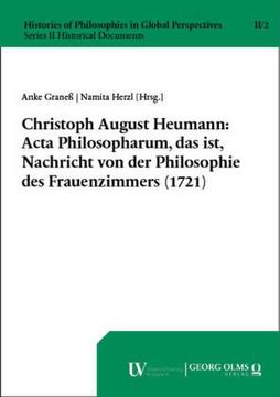 portada Christoph August Heumann: ACTA Philosopharum, Das Ist, Nachricht Von Der Philosophie Des Frauenzimmers (1721) (in German)
