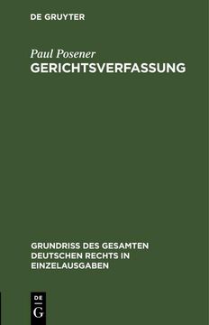 portada Gerichtsverfassung (en Alemán)