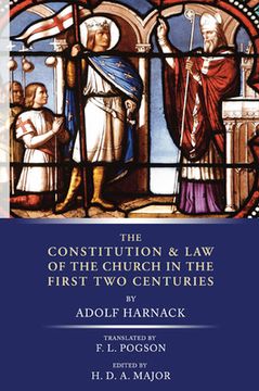 portada constitution and law of the church in the first two centuries (en Inglés)