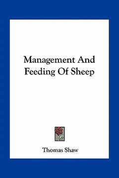 portada management and feeding of sheep (en Inglés)