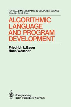 portada algorithmic language and program development (in English)
