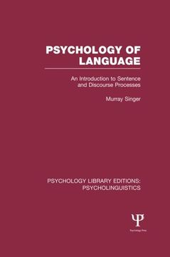 portada Psychology of Language (Ple: Psycholinguistics): An Introduction to Sentence and Discourse Processes (en Inglés)