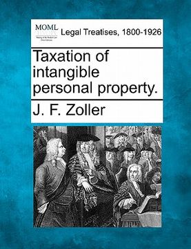 portada taxation of intangible personal property. (en Inglés)