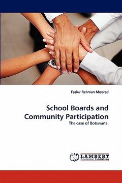 portada school boards and community participation (en Inglés)