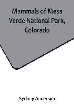 portada Mammals of Mesa Verde National Park, Colorado (in English)