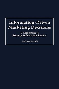 portada information-driven marketing decisions: development of strategic information systems (en Inglés)