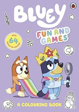 portada Bluey fun and Games Colouring Book tv: Official Colouring Book (en Inglés)