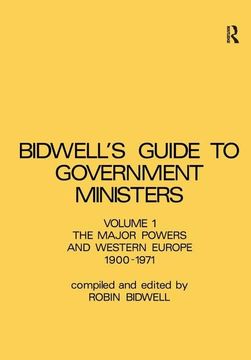 portada Guide to Government Ministers: The Major Powers and Western Europe 1900-1071 (en Inglés)